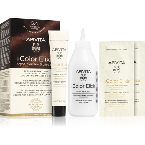 Apivita My Color Elixir barva za lase brez amoniaka odtenek 5.4 Light Brown Copper Cene