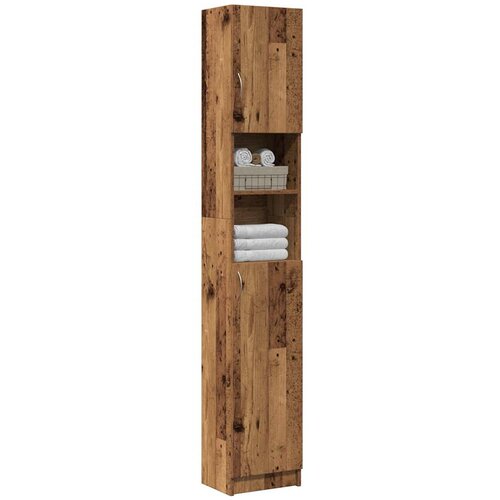 VidaXL Kopalni&amp;scaron;ka omarica starinski les 32x25,5x190 cm iverna plo&amp;scaron;ča Slike