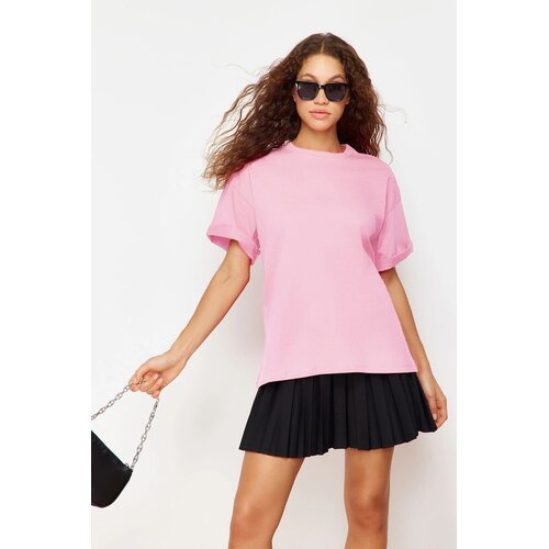 TRENDYOLMILLA Ženska majica TWOSS23TS00040, Roze Cene