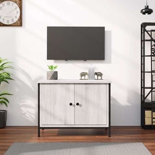 vidaXL TV omarica z vrati siva sonoma 60x35x45 cm inženirski les Cene