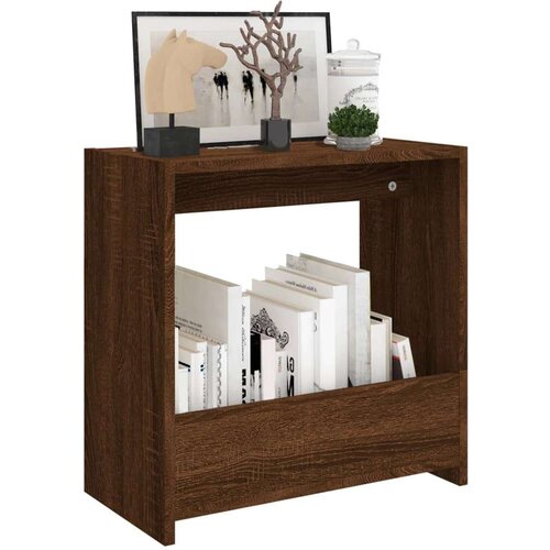 VidaXL Bočni stolić smeđa boja hrasta 50x26x50 cm konstruirano drvo Slike