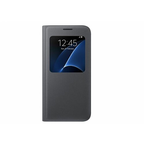 Samsung maska sa preklopom i prozorom, s7, crna ( ef-cg930-pbe ) Slike