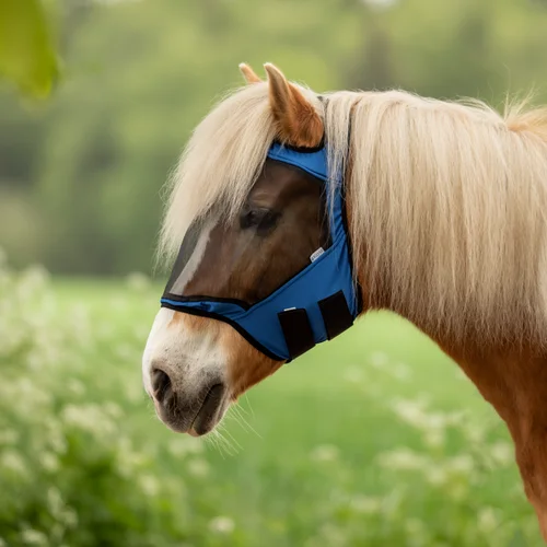 Busse Maska proti insektom FLY GUARD FREE, modra - Pony