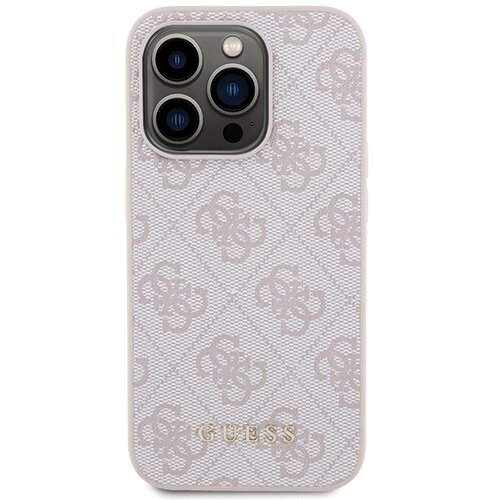 Guess Ovitek GUHCP15LG4GFPI, Iphone 15 Pro, roza, (20844950) Slike