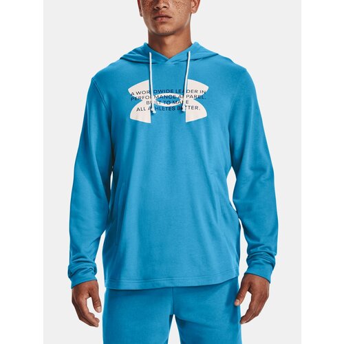 Under Armour Sweatshirt UA Rival Terry Logo Hoodie-BLU - Mens Slike