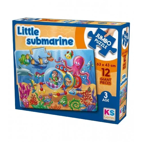 KS Games Igračka puzzle jumbo Podmornica JP31006 68x48cm 12 dijelova