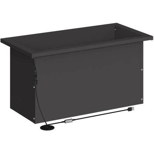  Vrtna posuda za sadnju s LED svjetlom 2 kom. Crna - Crna 30 x 60 x 30 cm 2 Slike