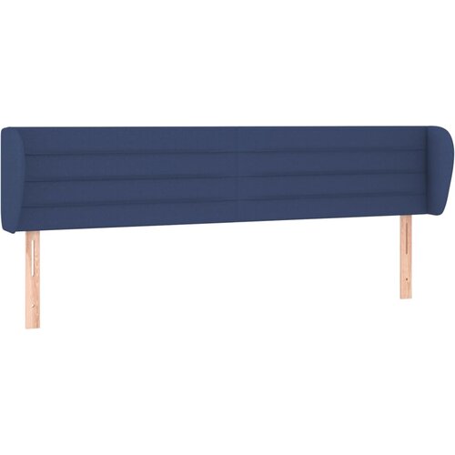 Maison Chic Vzglavna omarica - Nočna omarica - Posteljna omarica z u&amp;scaron;esi modro 163x23x78/88 cm blago, (21708771) Slike