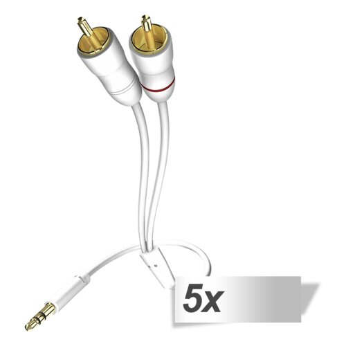 Inakustik 5x in-akustik Star Audio Cable 3,5 mm Jack Plug Cinch 3,0 m Slike