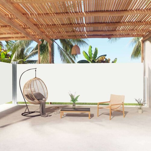 vidaXL Uvlačiva bočna tenda krem 180 x 1000 cm Cijene