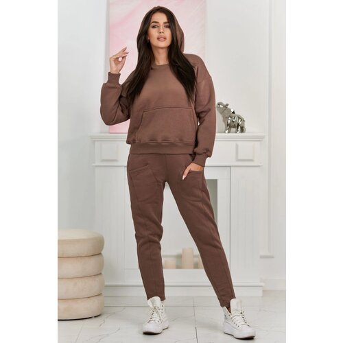 Kesi Insulated set sweatshirt + mocca pants Cene