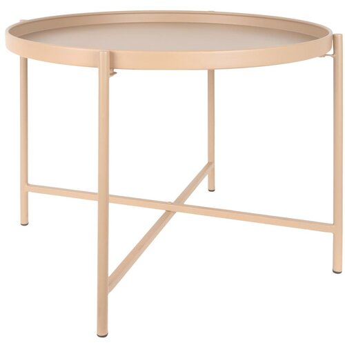 Leitmotiv Bež metalni okrugao stolić za kavu &amp;oslash; 50 cm Meseta &amp;ndash; Slike
