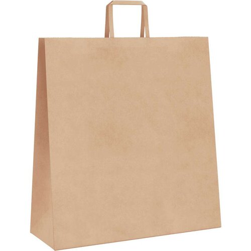 VidaXL Papirnate vrečke 250 kosov z ročaji rjave barve 45x17x48 cm Slike