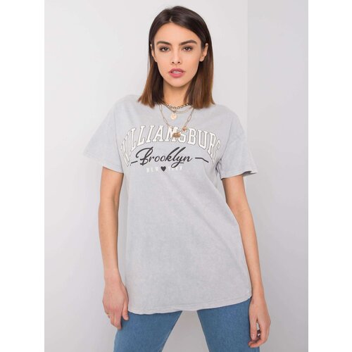 RUE PARIS T-shirt-157-TS-4158.52P-light grey Cene