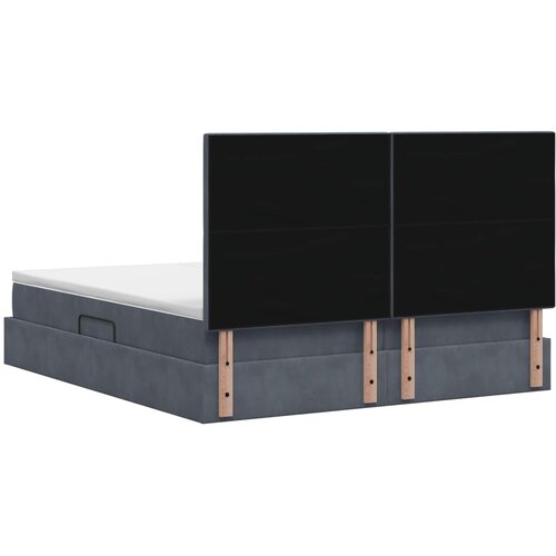  Krevet s od storage s uzglavljem Tamnosiva 180 x 200 cm Bar&amp;scaron;un Slike