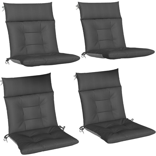 HOMESTAR Komplet 4 blazin za stol 111,5x53x8 cm temno siva, (5000228979) Cene