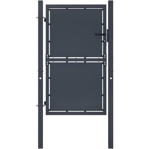 vidaXL vrtna vrata iz jekla 100x200 cm antracitna Cene