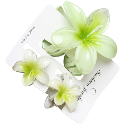 INF Set cvetličnih sponk za lase, 3x ABS, protizdrsne, 7.5cm x 4cm Green, (5000327242) Cene