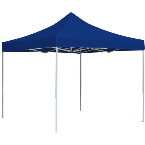 vidaXL Profesionalni šotor za zabave aluminij 3x3 m moder