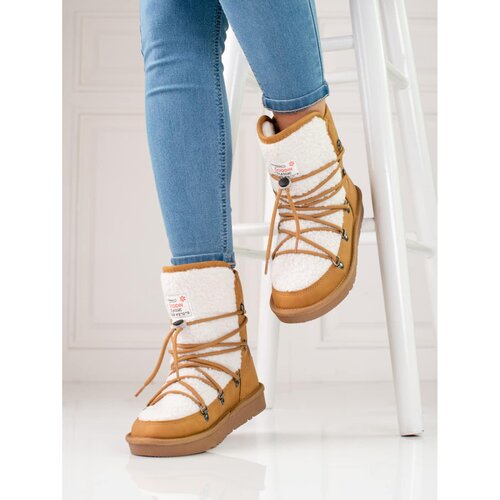 SHELOVET Warm camel snow boots women Slike