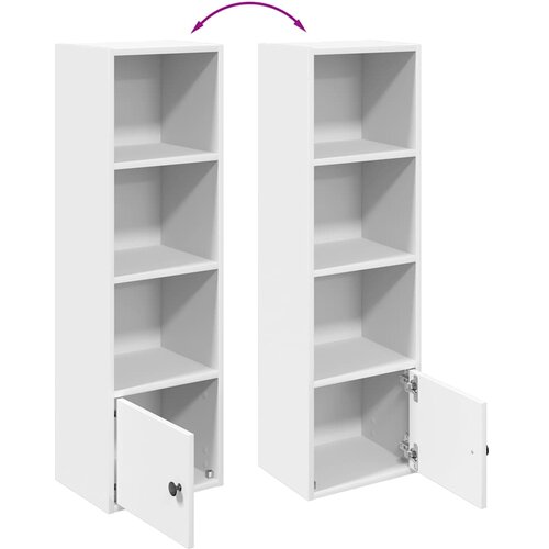  Regal za knjige bijeli 31x24x102 cm konstruirano drvo Slike