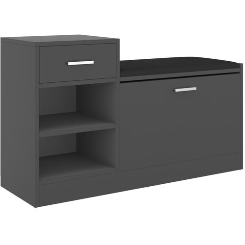 Maison Chic Klop za čevlje - Sedež za čevlje siva 94,5x31x57 cm inženirski les, (21778025) Cene
