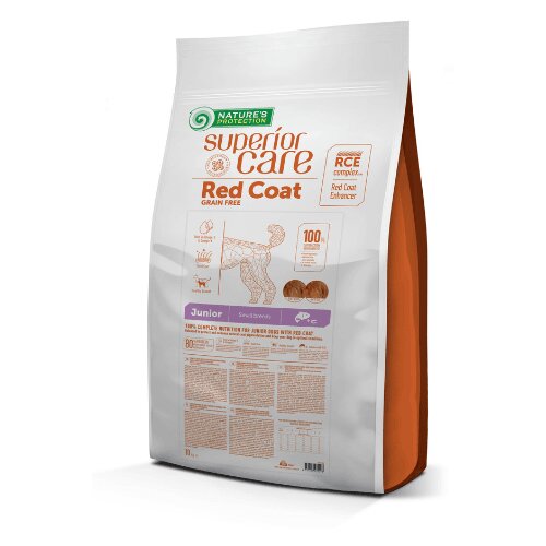 Nature's Protection NPSC Red Coat Grain Free Small Junior Salmon - 10 kg Cene