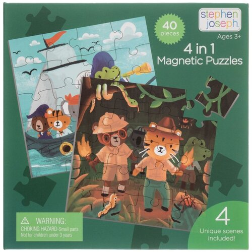 Stephen Joseph 4-stranske magnetne puzzle ZOO Slike