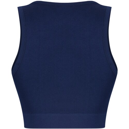 Trendyol Dark Navy Seamless/Seamless Ribbed and Lightly Supported/Shaping Sports Bra Slike