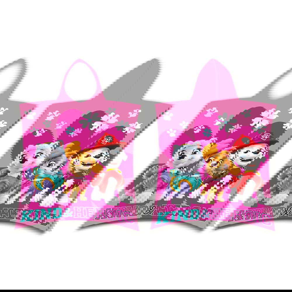 Jerry Fabrics Ružičasti dječji pončo od frotira Paw Patrol – Cijene