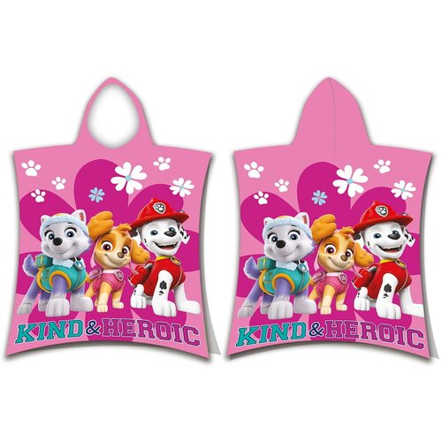 Jerry Fabrics Ružičasti dječji pončo od frotira Paw Patrol &amp;ndash; Slike