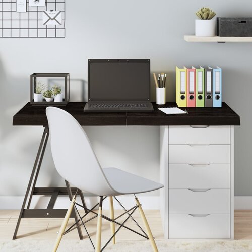 vidaXL Stolna ploča tamnosmeđa 120x60x(2-6) cm obrađeni masivni hrast Cijene