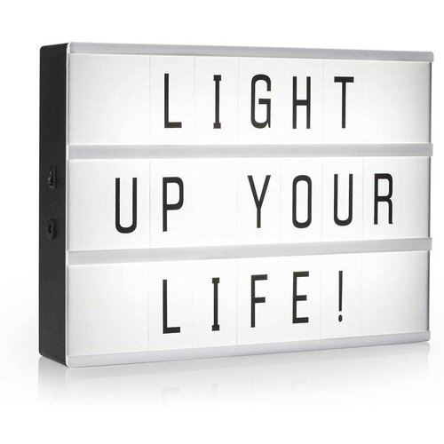  Stenska baterijska LED tabla z napisom bela 42cm XXL IP20 Cene