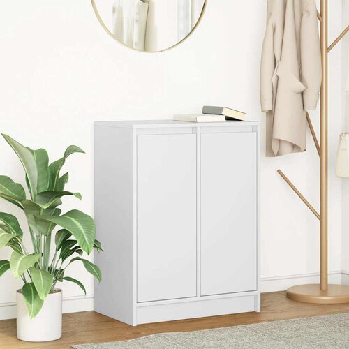 vidaXL Komoda bijela 57x34x76 cm od konstruiranog drva Cijene