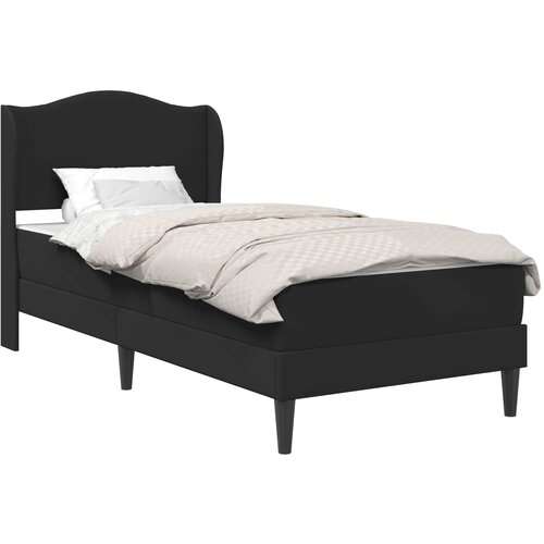  Krevetna konstrukcija Crna 90 x 190 cm Umjetna koža Slike