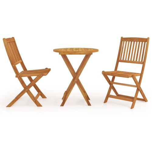  3-dijelni sklopivi vrtni blagovaonski set masivno drvo bagrema Cijene