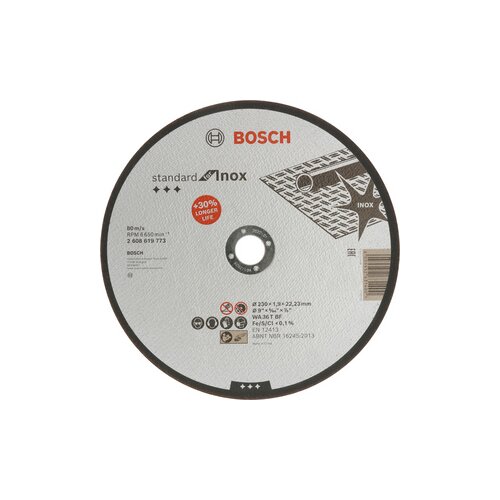 Bosch Rezne ploče Standard for Inox s ravnim sredi&scaron;tem prečnika 22,23 mm, za velike ugaone brusilice 2608619773 Cene