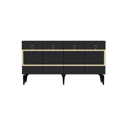 Woody Fashion Ipek - Anthracite, Gold AnthraciteGold Console Cene