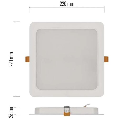 Emos LED ugradno stropno svetlo LED/24W/230V 22x22 cm bela Slike
