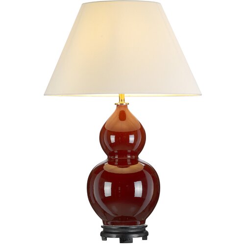 Elstead Lighting Elstead Lightbox Harbin Gourd keramična orientalska namizna svetilka z visokim Empirejem, volovska kri, (22099487) Cene
