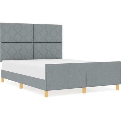 VidaXL Krevetni okvir Svjetlosiva 160x200 cm Tkanina Slike