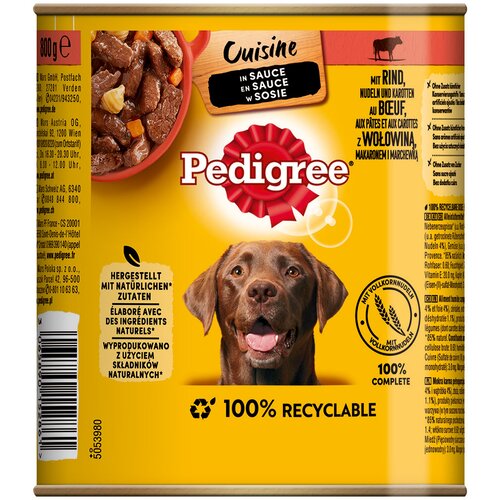Pedigree Classic 12 x 800 g - Govedina i mrkva u umaku Slike
