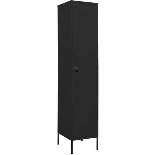 VidaXL Omara s ključavnico črna 35x46x180 cm jeklo Slike