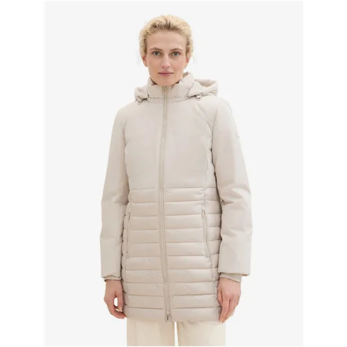 Tom Tailor Cream women's quilted coat - Women's