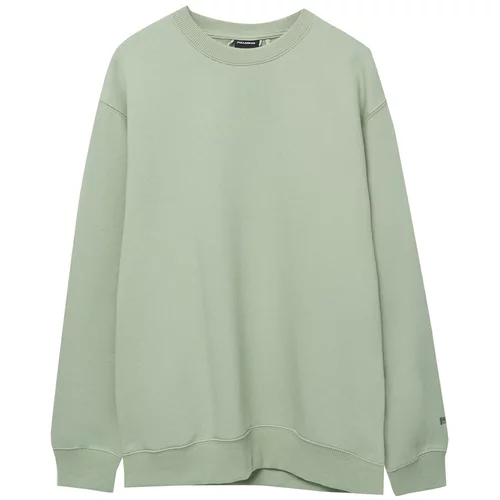 Pull&Bear Sweater majica pastelno zelena
