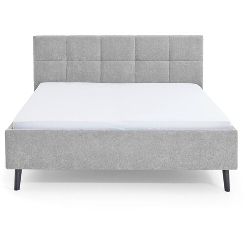 Meise Möbel Sivi tapecirani bračni krevet bez podnice 180x200 cm Nova – Cene