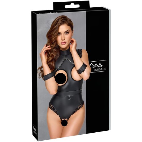Cottelli Bondage odprt bodi (črna) - M Slike