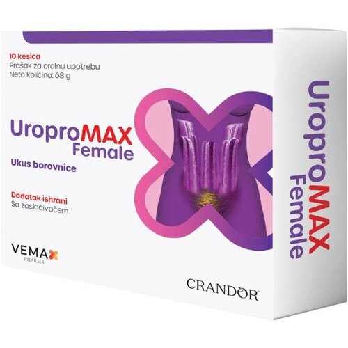 Vemax Pharma Dodatak ishrani UroproMAX Female, 10 kesica Slike