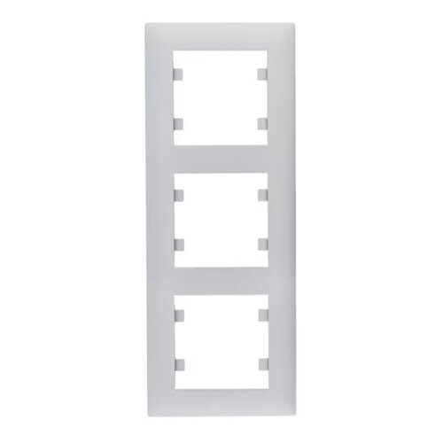 HAGER Okvir 3-struki vertikalni WL5632 sivi Slike