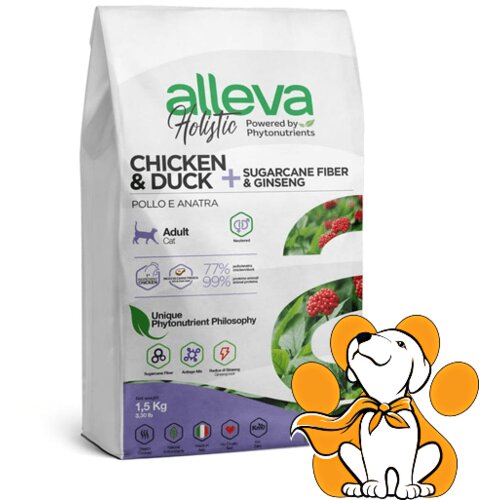 Alleva holistic cat adult chicken&duck neutered 1.5kg, piletina i pačetina Cene